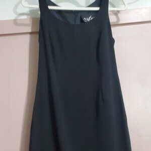 ALGO Petite Vintage Black Sleeveless Shift Dress - Made in Canada - Size 6